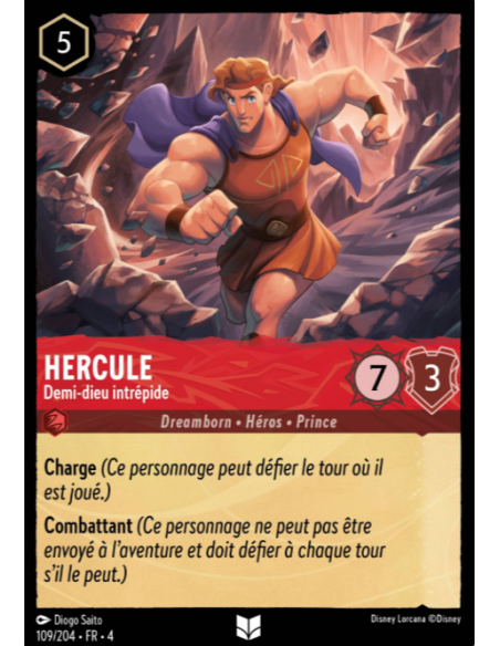 S4 - 109/204 - Hercule : Demi-dieu intrépide - Disney Lorcana - Série 4