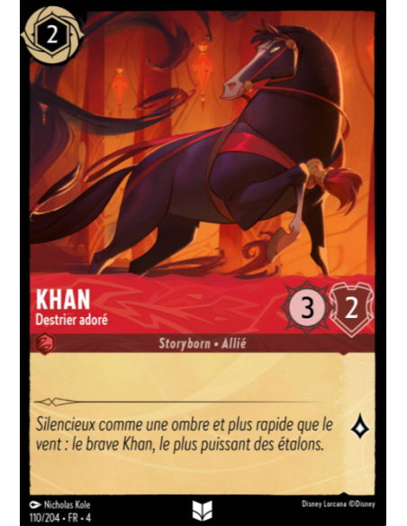 S4 - 110/204 - Khan : Destrier adoré - Disney Lorcana - Série 4