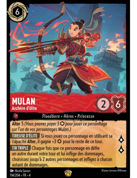 S4 - 114/204 - Mulan : Archère d'élite