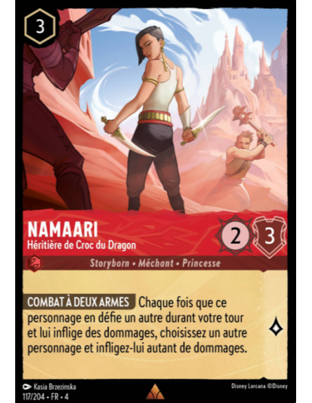 S4 - 117/204 - Namaari : Héritière de Croc du Dragon - Disney Lorcana - Série 4