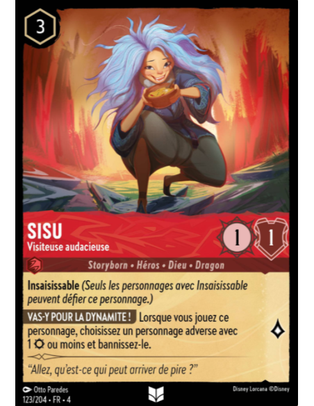 S4 - 123/204 - Sisu : Visiteuse audacieuse - Disney Lorcana - Série 4