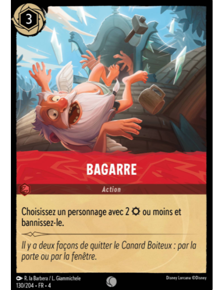 S4 - 130/204 - Bagarre - Disney Lorcana - Série 4