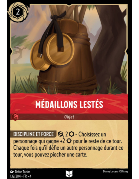 S4 - 132/204 - Médaillons lestés - Disney Lorcana - Série 4