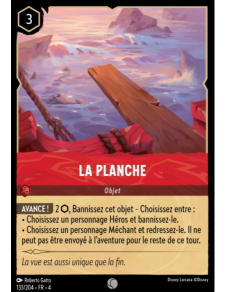 S4 - 133/204 - La planche - Disney Lorcana - Série 4