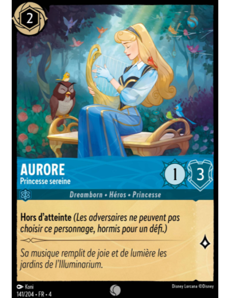 S4 - 141/204 - Aurore : Princesse sereine - Disney Lorcana - Série 4
