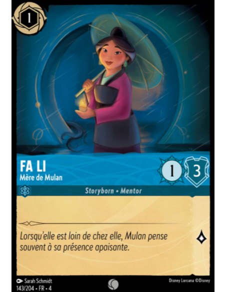 S4 - 143/204 - Fa Li : Mère de Mulan - Disney Lorcana - Série 4