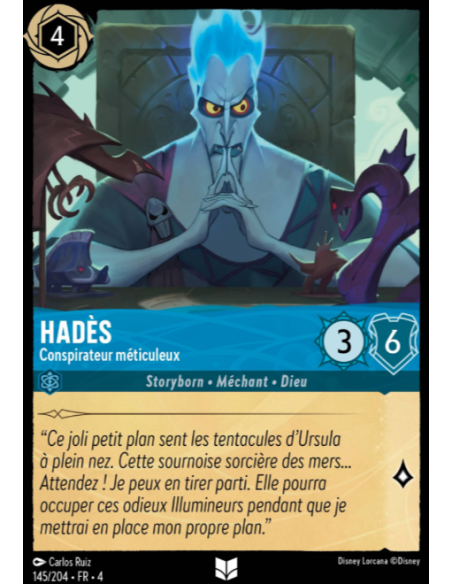 S4 - 145/204 - Hades : Conspirateur méticuleux - Disney Lorcana - Série 4