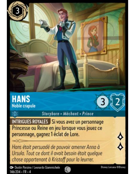 S4 - 146/204 - Hans : Noble crapule - Disney Lorcana - Série 4