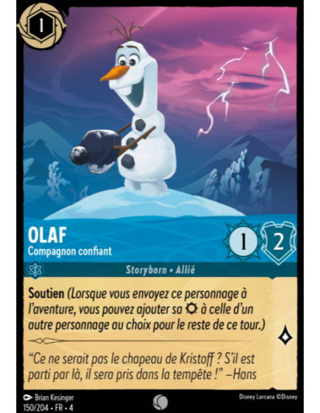 S4 - 150/204 - Olaf : Compagnon confiant - Disney Lorcana - Série 4