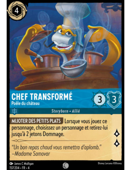 S4 - 157/204 - Chef Transformé : Poêle du château - Disney Lorcana - Série 4