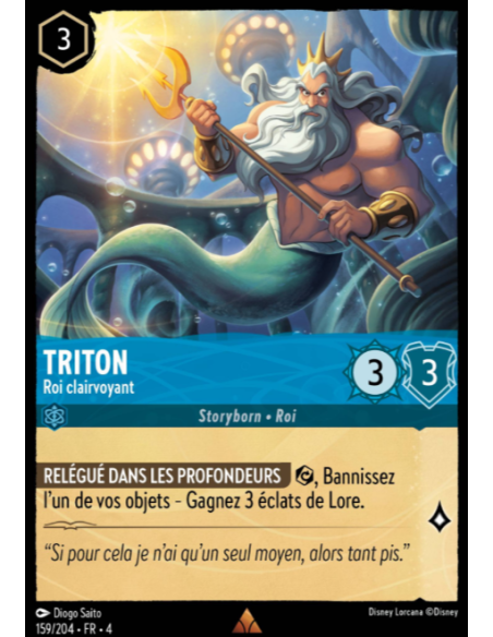 S4 - 159/204 - Triton : Roi clairvoyant - Disney Lorcana - Série 4