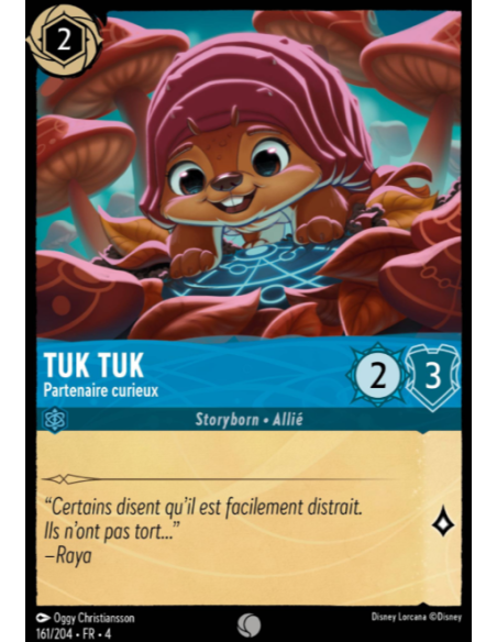 S4 - 161/204 - Tuk Tuk : Partenaire curieux - Disney Lorcana - Série 4