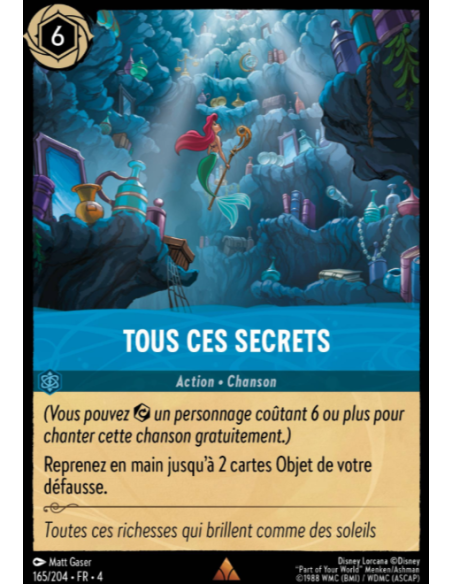 S4 - 165/204 - Tous ces secrets - Disney Lorcana - Série 4