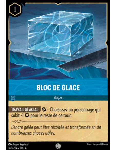 S4 - 168/204 - Bloc de glace - Disney Lorcana - Série 4