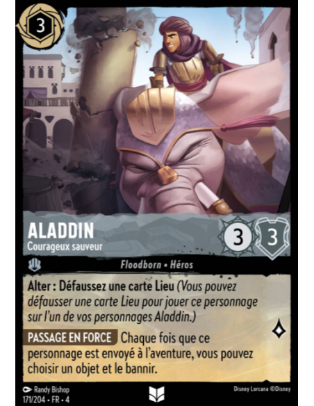 S4 - 171/204 - Aladdin : Courageux sauveur - Disney Lorcana - Série 4