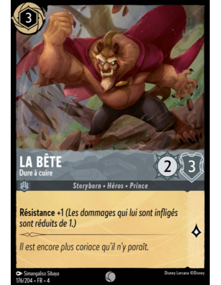 S4 - 176/204 - La Bête : Dure à cuire - Disney Lorcana - Série 4