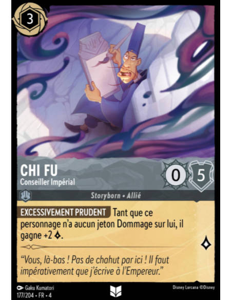 S4 - 177/204 - Chi-Fu : Conseiller Impérial - Disney Lorcana - Série 4