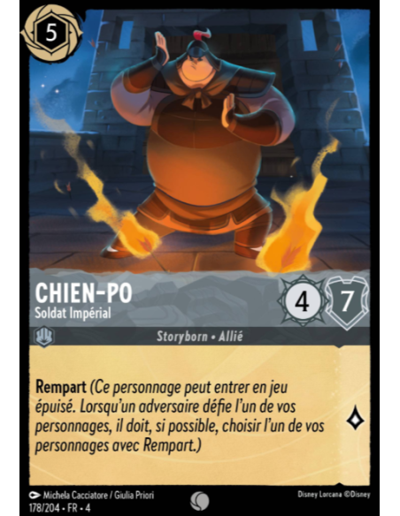 S4 - 178/204 - Chien-Po : Soldat Impérial - Disney Lorcana - Série 4