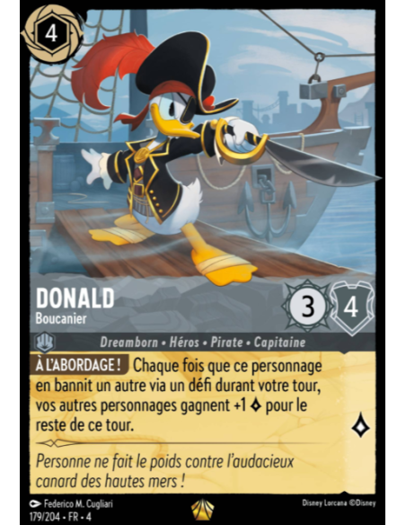 S4 - 179/204 - Donald : Boucanier - Disney Lorcana - Série 4