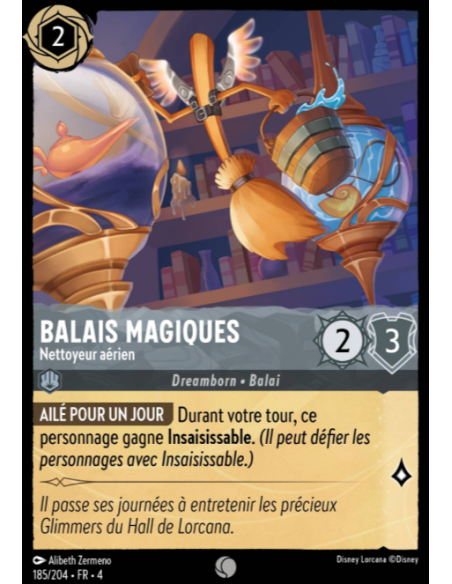 S4 - 185/204 - Balais magiques : Nettoyeur aérien - Disney Lorcana - Série 4