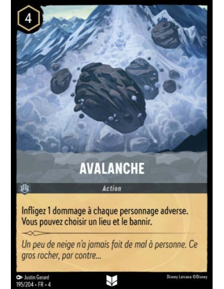 S4 - 195/204 - Avalanche - Disney Lorcana - Série 4
