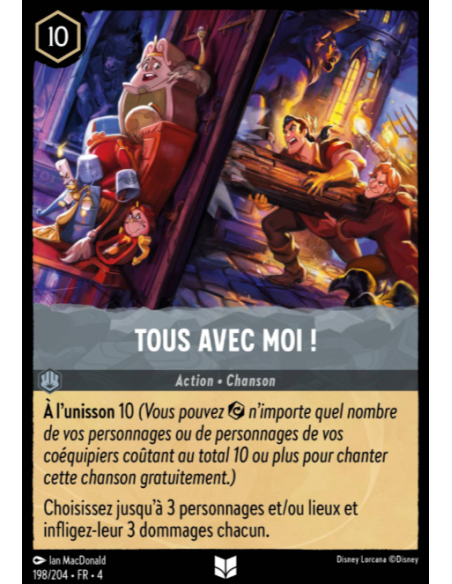 S4 - 198/204 - Tous avec moi ! - Disney Lorcana - Série 4