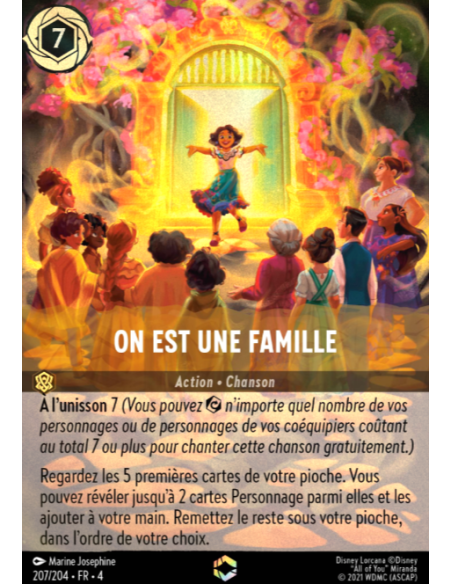 S4 - 207/204 - On est une famille - Disney Lorcana - Série 4