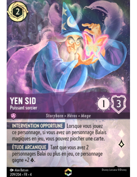 S4 - 209/204 - Yen Sid : Puissant sorcier - Disney Lorcana - Série 4
