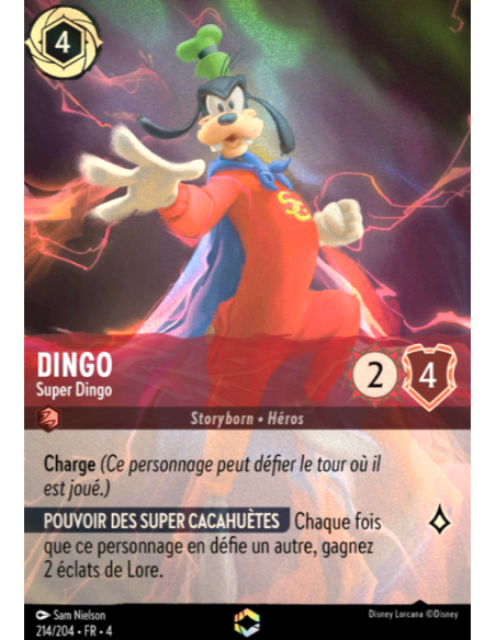 S4 - 214/204 - Dingo : Super Dingo - Disney Lorcana - Série 4
