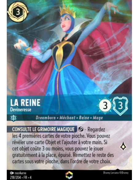 S4 - 218/204 - La Reine : Devineresse - Disney Lorcana - Série 4