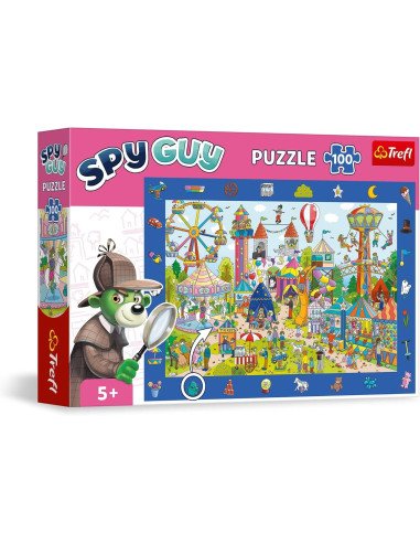 Spy Guy : Parc d'attraction Puzzle 100 pcs - Jeux de société - Logique et Puzzle - cover - couverture - boîte