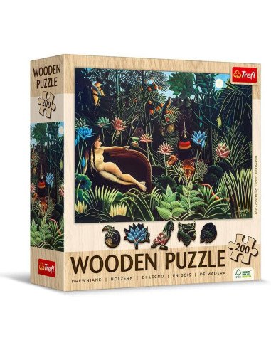 200 Wooden Puzzle : Le Rêve Rousseau - Jeux de société - Logique - cover - couverture - boîte