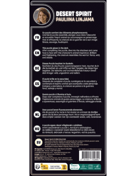Puzzle PHOSPHO : Desert Spirit - Jeux de société - Logique - contenu - matériel Puzzle PHOSPHO : Desert Spirit - Jeux de société - Logique - contenu - matériel