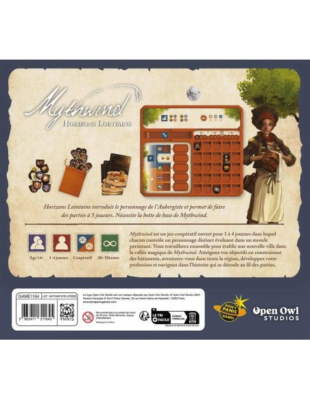 Mythwind : Horizons Lointains (Ext.) - Jeux de société - Jeux Coopératifs - dos de la boîte