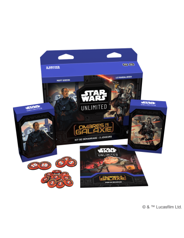 Star Wars Unlimited : Kit de Démarrage 2 joueurs Ombres de la Galaxie  - Jeux de cartes à collectionner - JCC