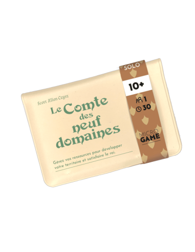 Le Comte des Neufs Domaines (MicroGame) - Jeux de société - Jeux Solo - Jeux de voyage - cover - couverture - boîte