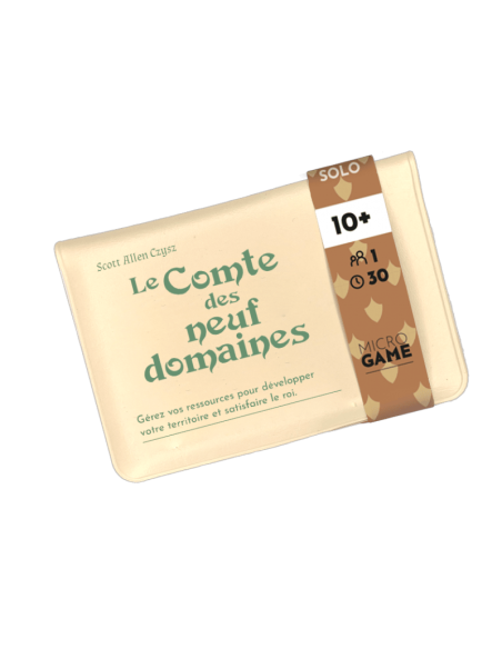 Le Comte des Neufs Domaines (MicroGame) - Jeux de société - Jeux Solo - Jeux de voyage - cover - couverture - boîte