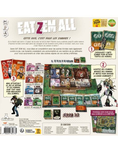 Eat Zem All - Jeux de société - Jeux Initiés - dos de la boîte