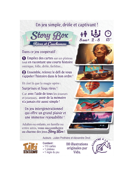 Story Box Rêves et Cauchemars - Jeux de société - dos de la boîte