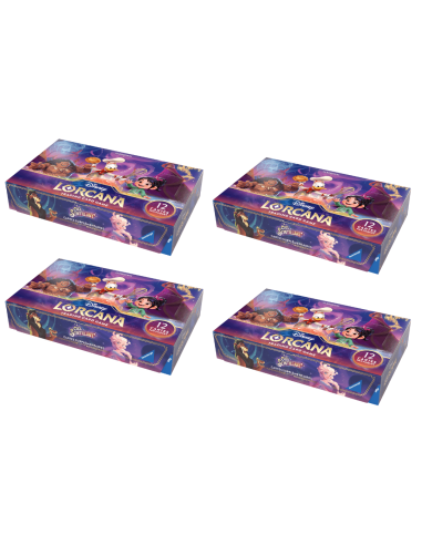 Carton de 4 display Lorcana chapitre 5 Ciel Scintillant chez les Gentlemen du Jeu