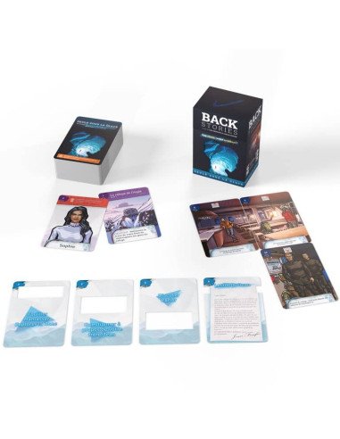 Back Stories - jeu de société - Narratif - Boite - matériel - Cartes
