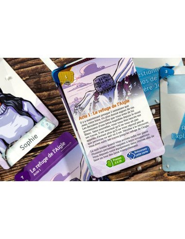 Back Stories - jeu de société - Narratif - Boite - matériel - Cartes