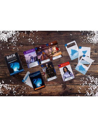 Back Stories - jeu de société - Narratif - Boite - matériel - Cartes