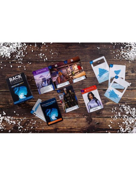 Back Stories - jeu de société - Narratif - Boite - matériel - Cartes