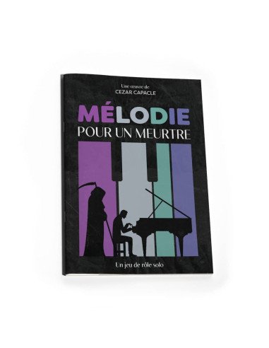 Mélodie pour un  Meurtre - jeu solo - narratif - livre - couverture