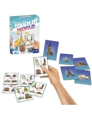 Touch it monuments - touch It World - jeux de société - enfants - matériel - cartes