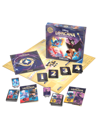 Disney Lorcana : Boite d'intiation prélude chez les Gentlemen du Jeu - Matériel