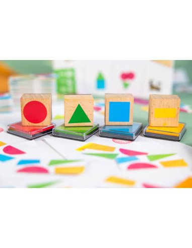 Ink It - Jeux de société - Tampons - Créativité - Matériel - Forme