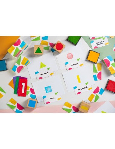 Ink It - Jeux de société - Tampons - Créativité - Boite - Matériel