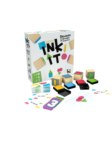 Ink It - Jeux de société - Tampons - Créativité - Boite - Matériel